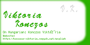 viktoria konczos business card